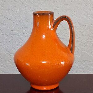Roth Keramik Vintage Orange Glazed Pottery Vase
